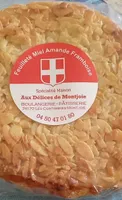 Feuilleté miel amande framboise