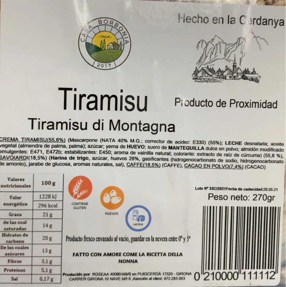 Tiramisu di montagna