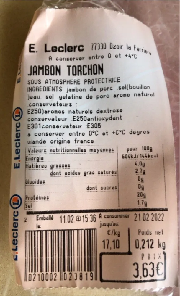 Jambon torchon