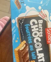 Barre chocolat fourrés au lait