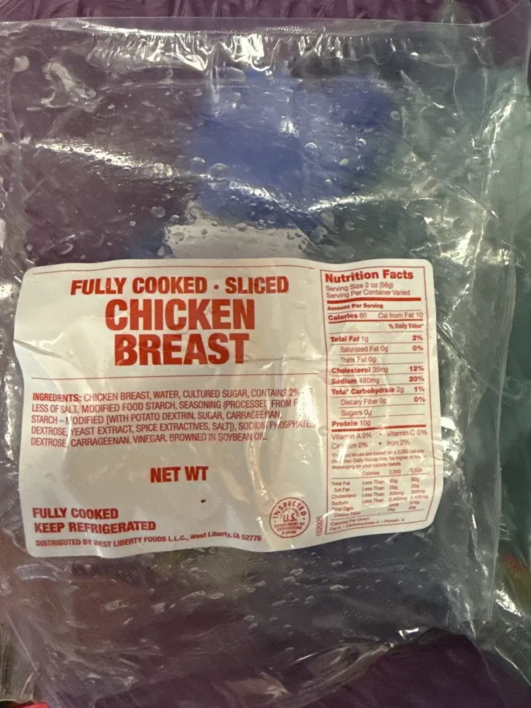 Sliced Chicken breast