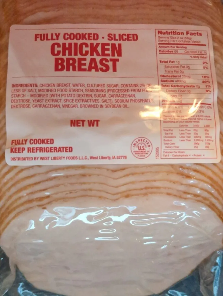 Fully Cooked chicken breast