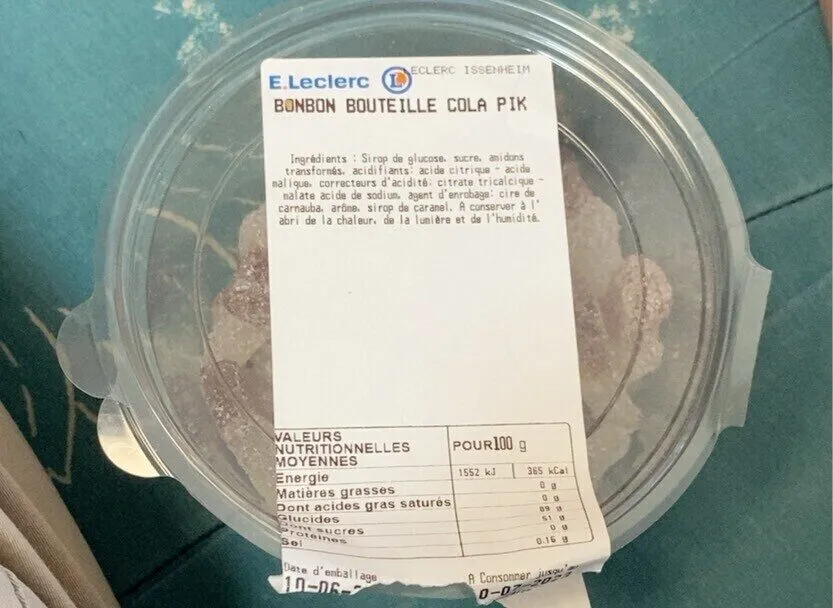 Bonbon bouteille cola pik