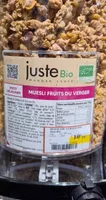 Muesli fruits du verger
