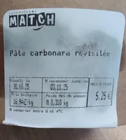 Pâte carbonara revisitée