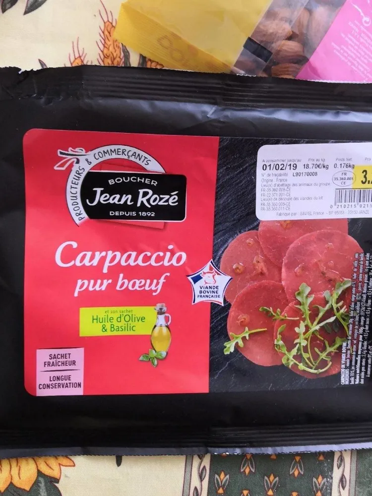 Carpaccio de Bœuf