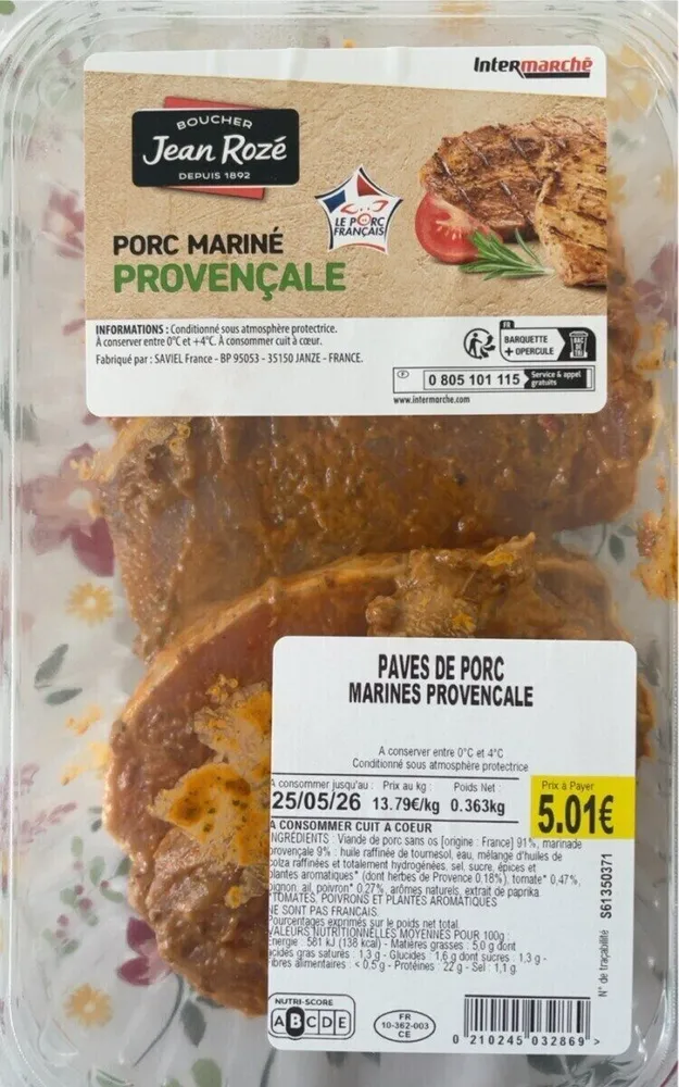 Porc mariné provençale