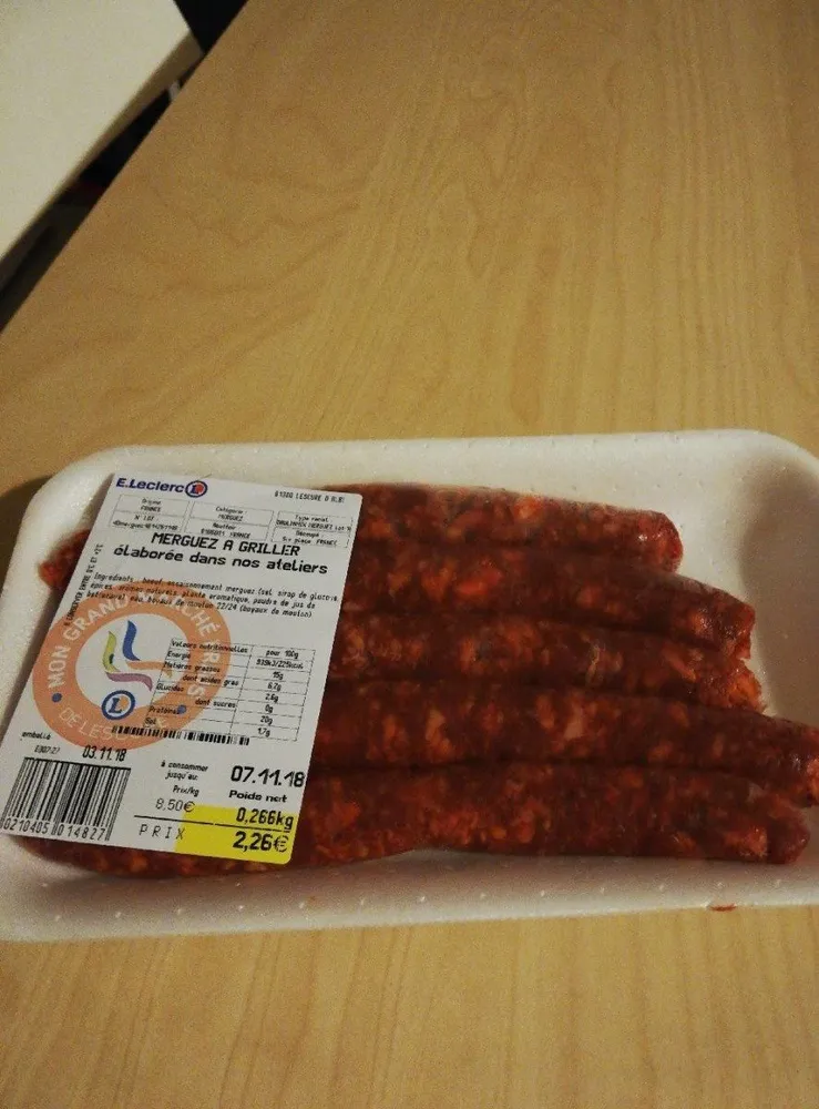 Merguez à griller