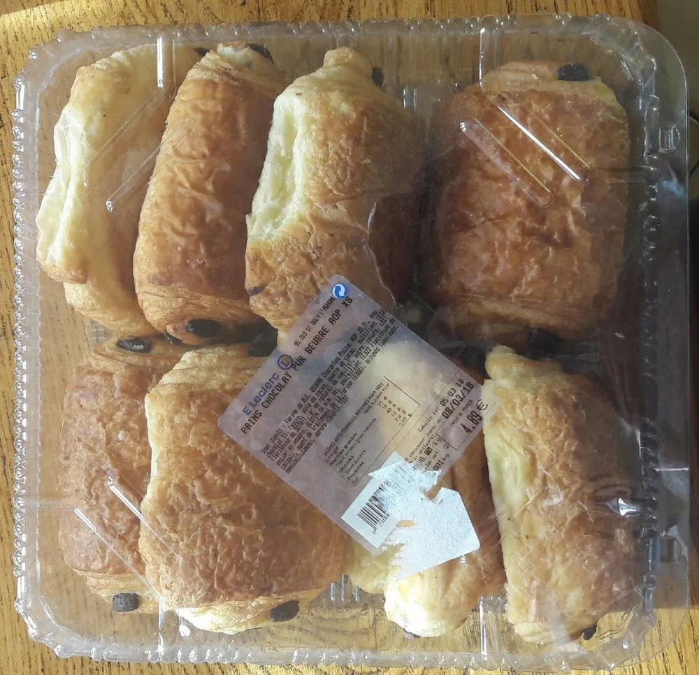Pain au chocolat pur beurre AOP