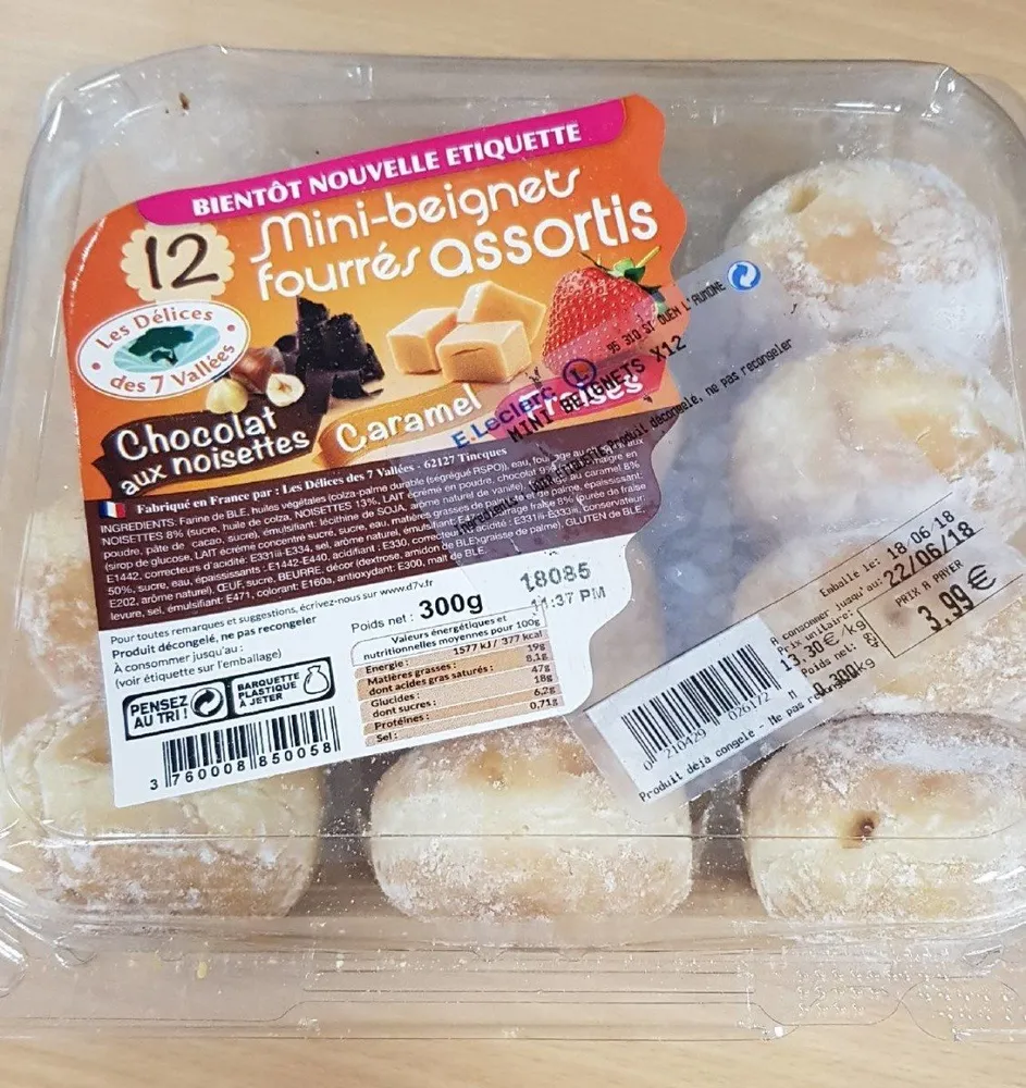 Mini-beignets fourrés assortis