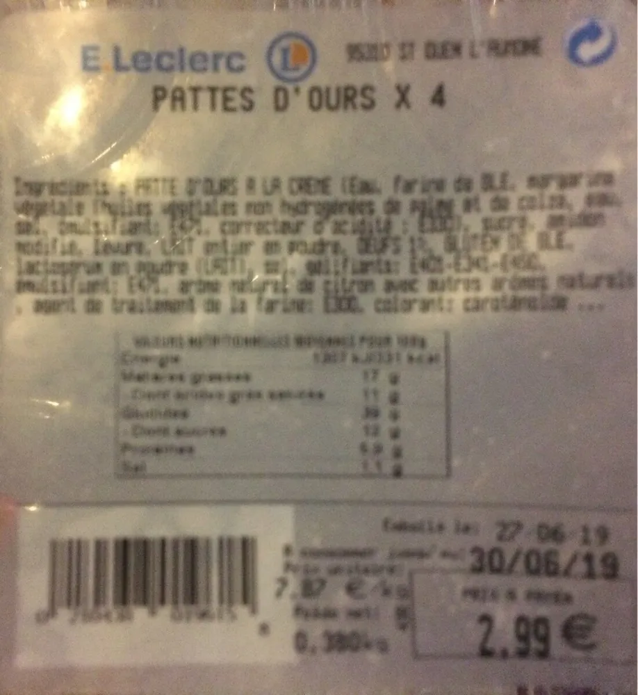 Patte d'ours