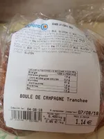 Boule de campagne tranchee