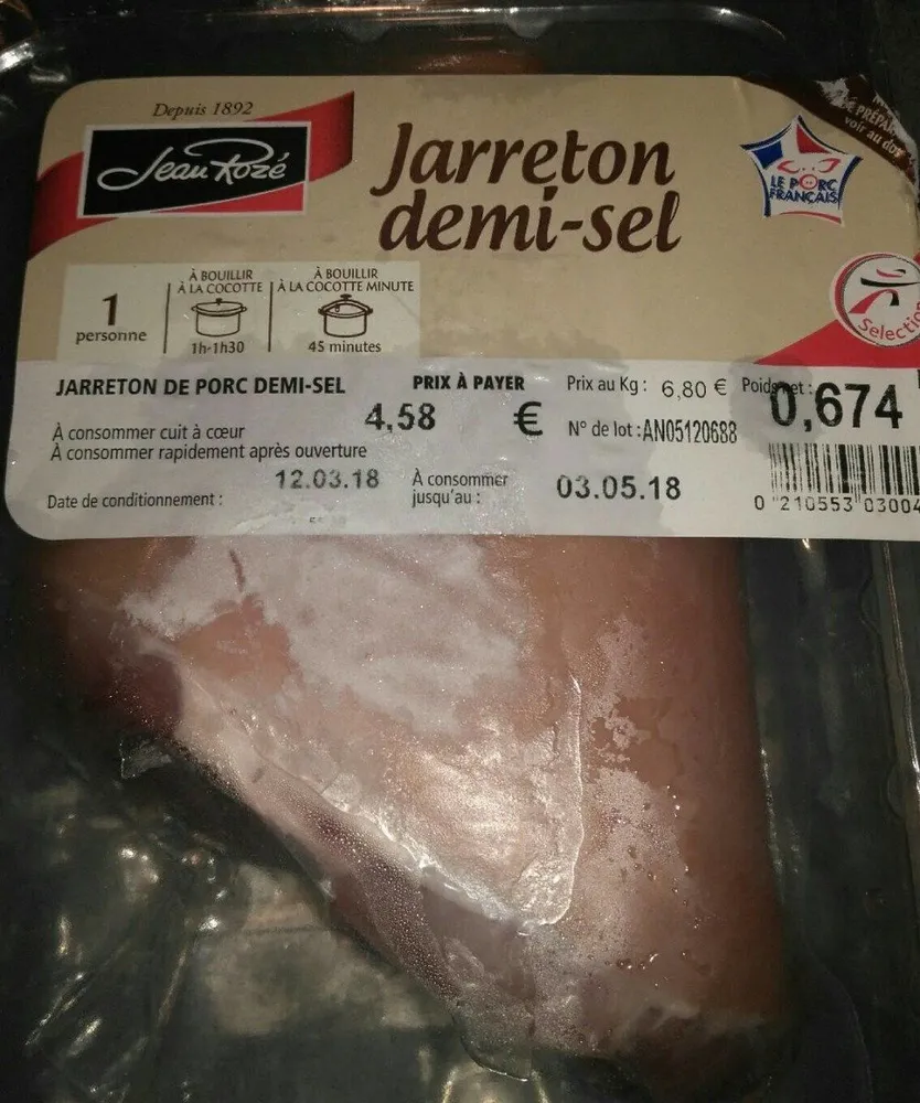 Jarreton demi sel