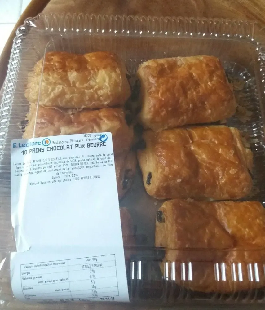 10 pains chocolat pur beurre