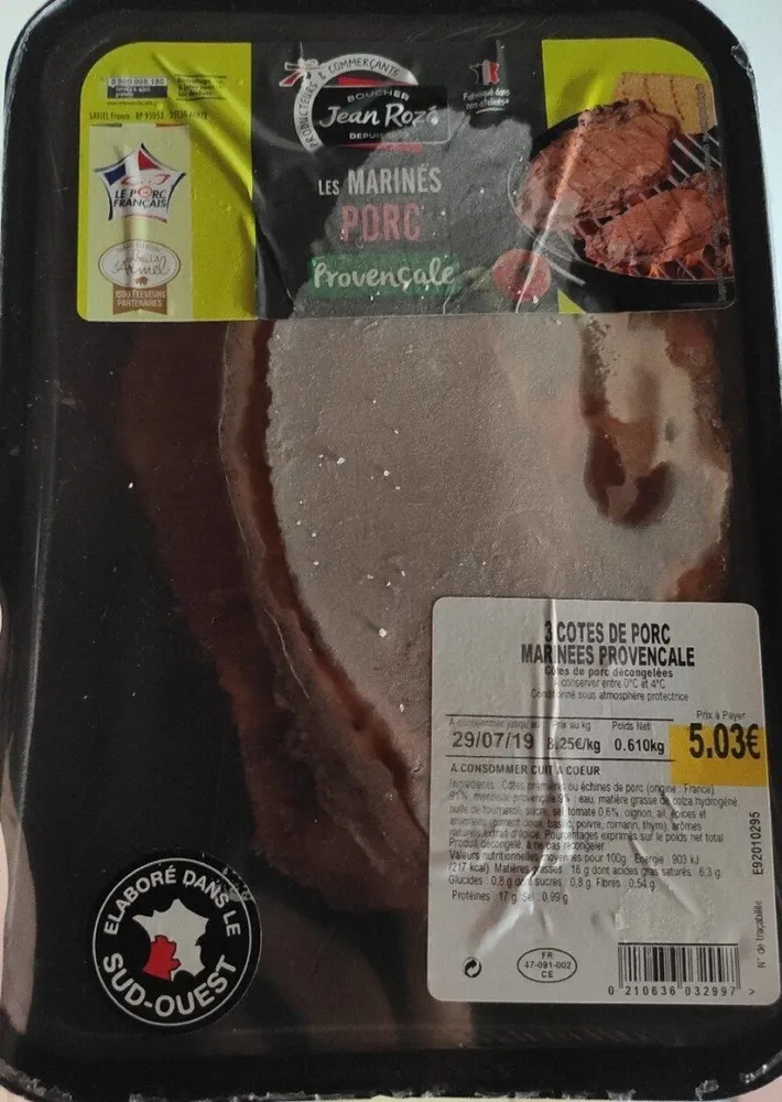 Les marinés de porc