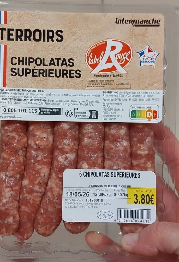 Chipolatas supérieures Terroir