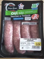 4 saucisses de Toulouse supérieures