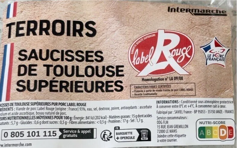 Saucisse de Toulouse supérieure