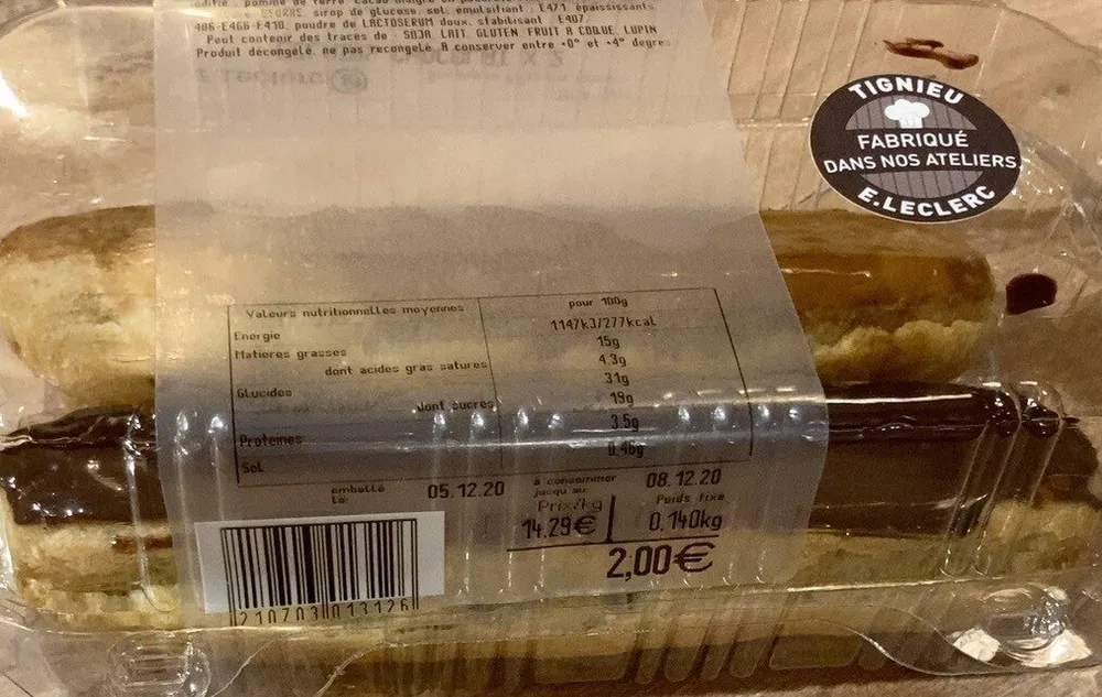 Eclairs chocolat
