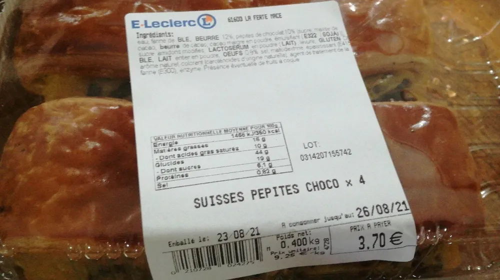 Suisses pépites choco