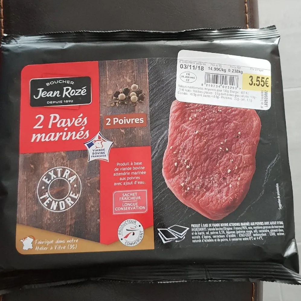 Pavés marinés