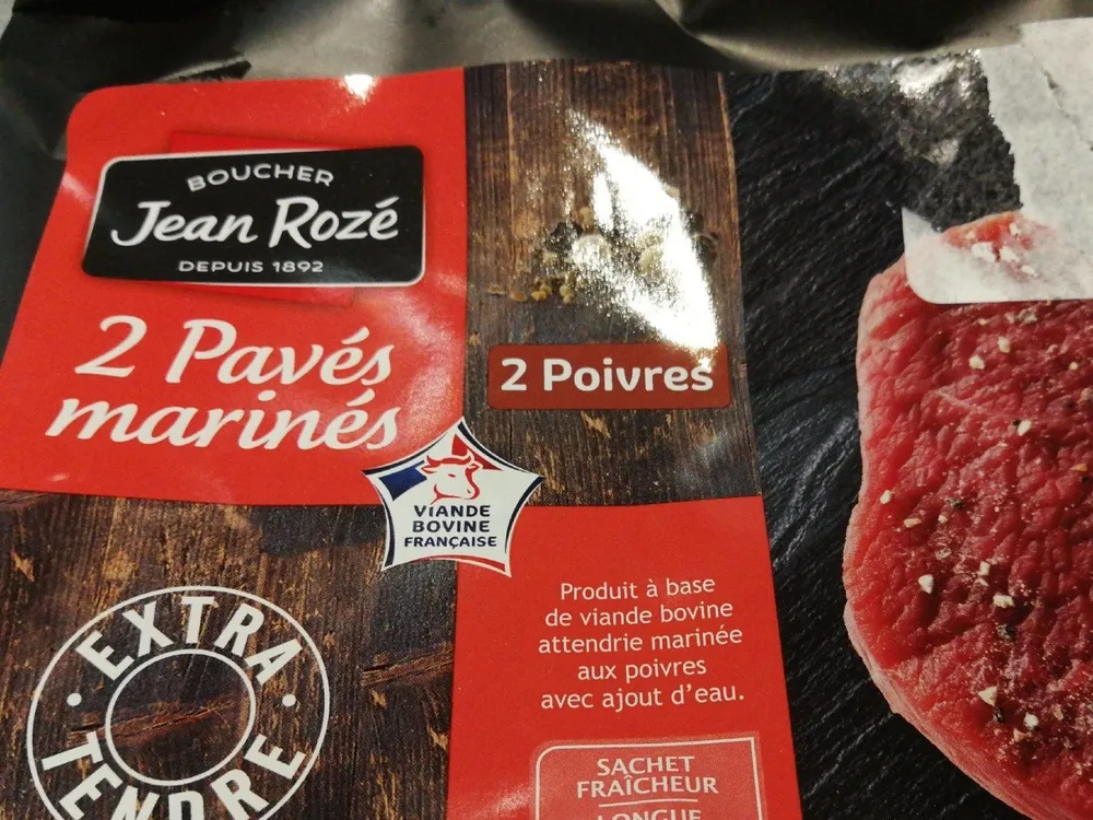 Pavés marinés aux 2 poivres