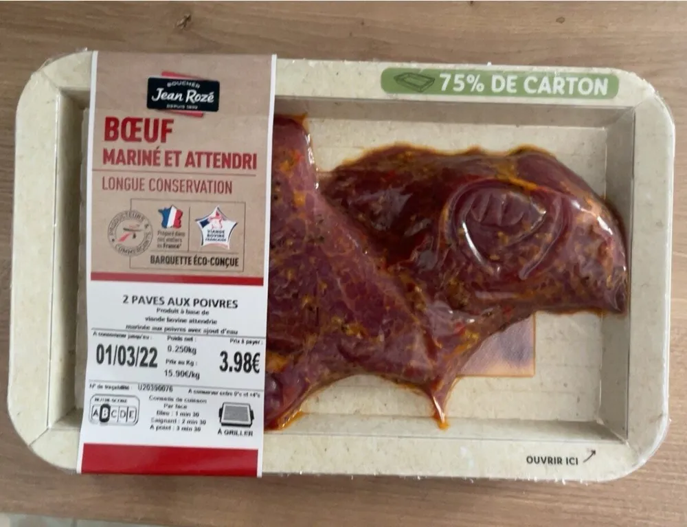 Boeuf mariné et attendri