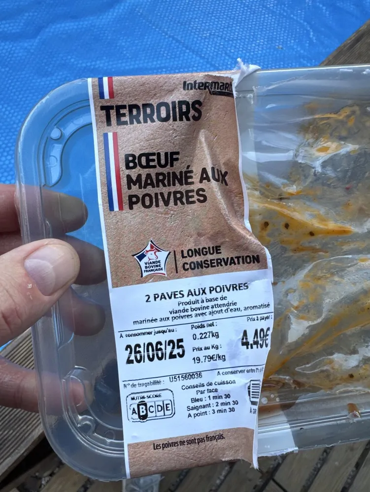 Bœuf Mariné Aux Poivres
