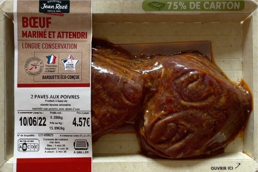 Bœuf mariné et attendri