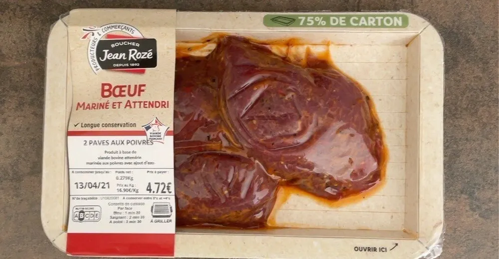 Boeuf mariné et attendri