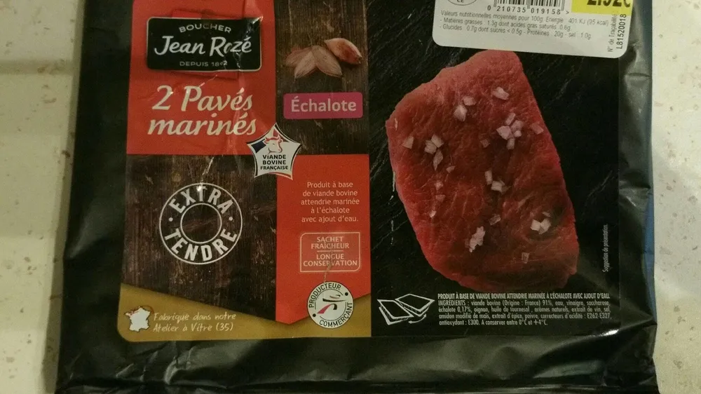 2 Pavés marinés