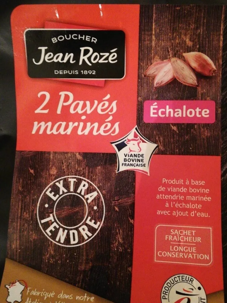 2 pavés marines echalote