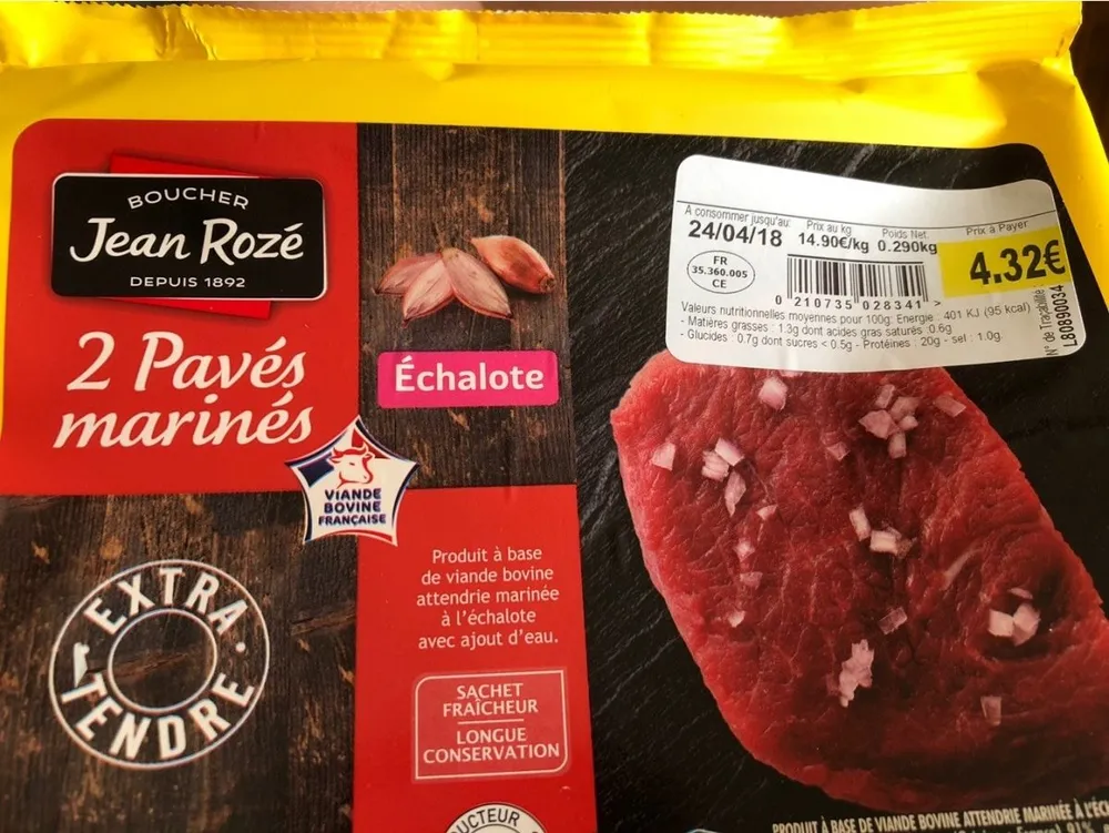 2 Pavés Marinés Échalote