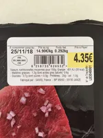 2 pavés marinés échalote