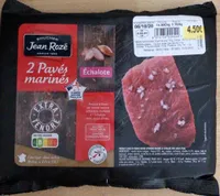 2 pavés marinés à l’échalote