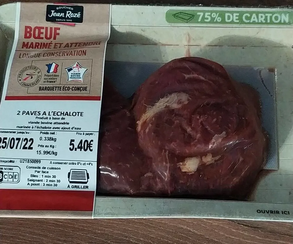 Boeuf mariné et attendri