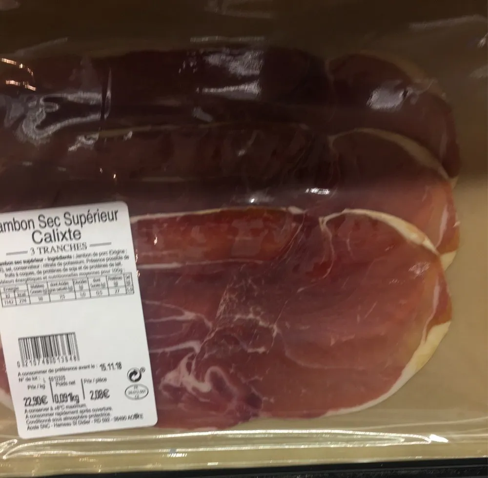 Jambon sec superieur