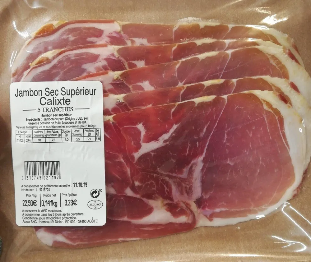 Jambon sec supérieur