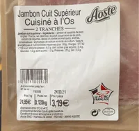 Jambon cuit superieur Cuisine a l’os