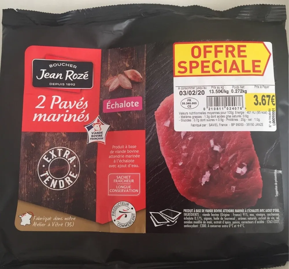 2 pavés mariné
