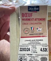 Bœuf mariné poivres