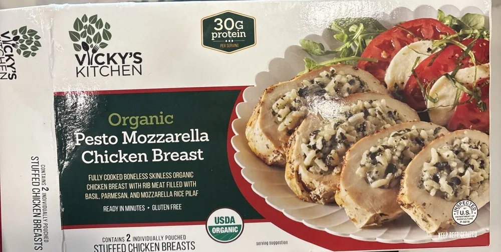 Organic Pesto, Mozzarella Chicken Breast