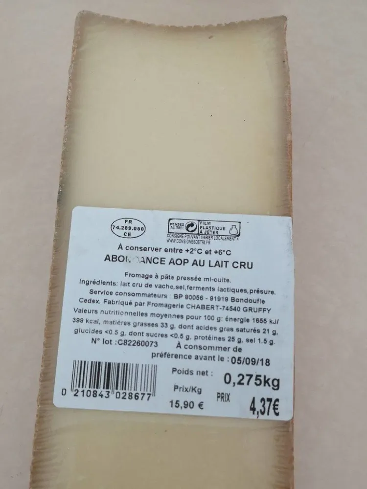 Abondance AOP au lait cru