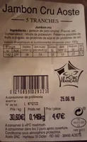 Jambon cru d'Aoste