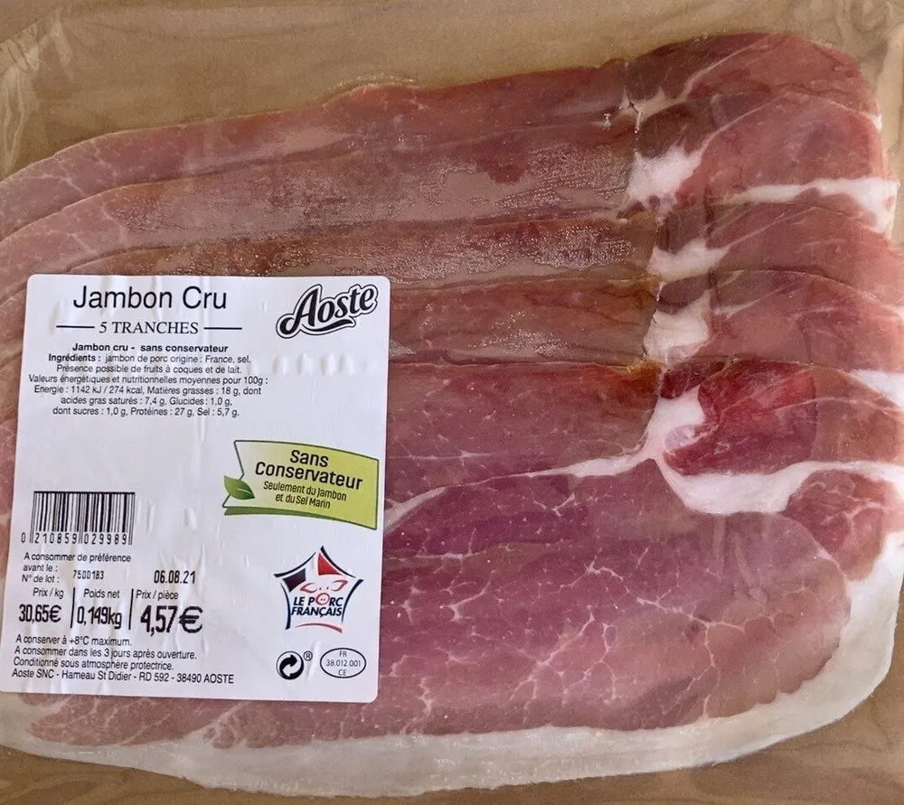 Jambon cru