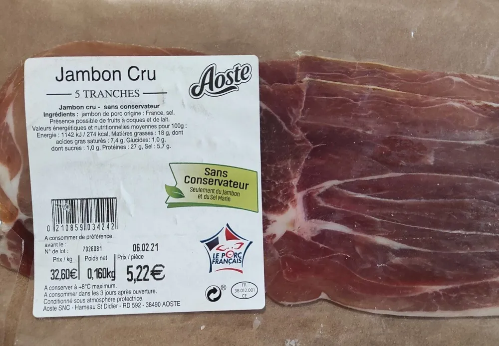 Jambon cru