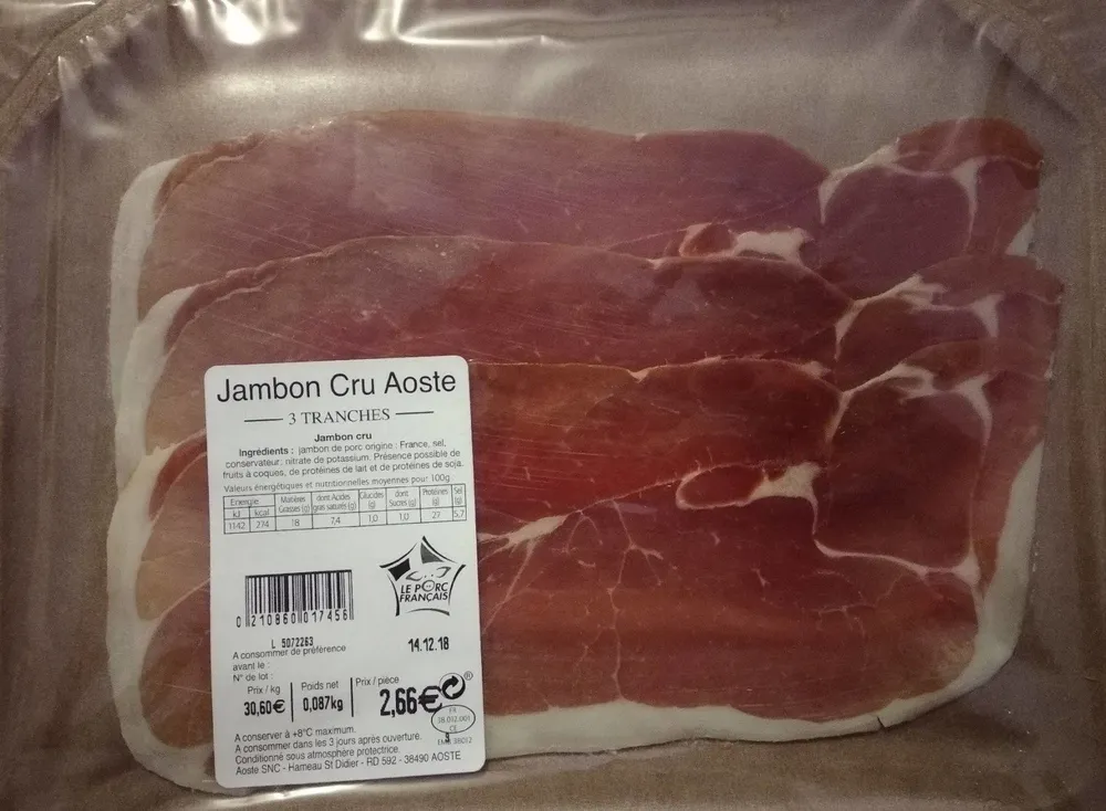 Jambon cru Aoste