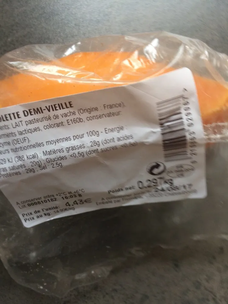 Mimolette demi vieille