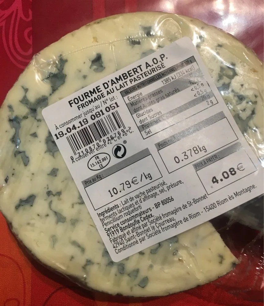 Fourme d'Ambert A.O.P