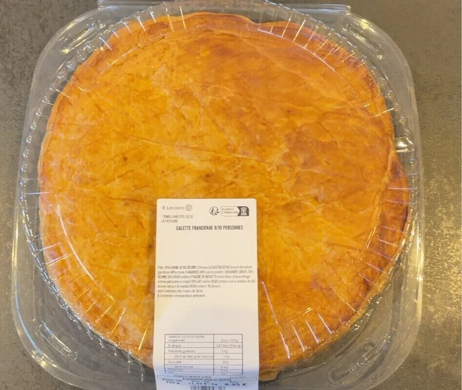 Galette Frangipanne 8/10 Personnes